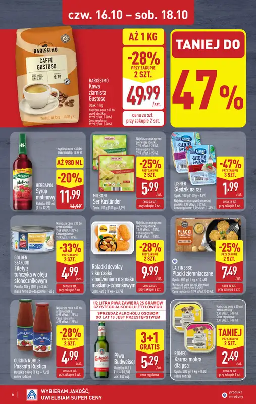 Aldi - gazetka promocyjna Weekend super cen w Aldi! od czwartku 16.10 do soboty 18.10 - strona 6