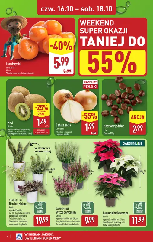 Aldi - gazetka promocyjna Weekend super cen w Aldi! od czwartku 16.10 do soboty 18.10 - strona 4