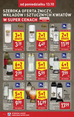 Aldi - gazetka promocyjna Światełko pamięci od poniedziałku 13.10 do soboty 18.10 - strona 2