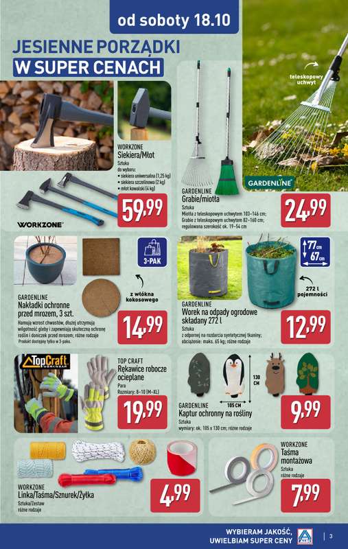 Aldi - gazetka promocyjna Super okazje od soboty w Aldi! od soboty 18.10 do soboty 18.10 - strona 3