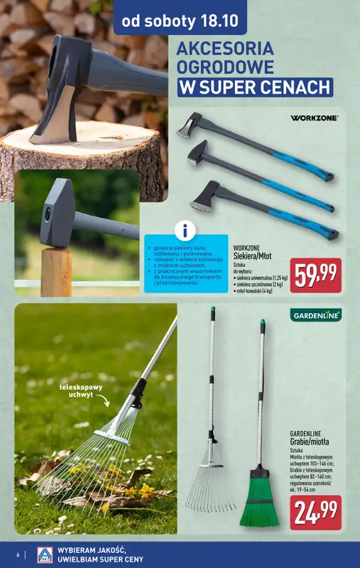 Aldi - gazetka promocyjna Super okazje od soboty w Aldi! od soboty 18.10 do piątku 24.10 - strona 6