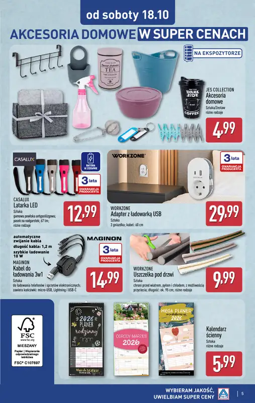 Aldi - gazetka promocyjna Super okazje od soboty w Aldi! od soboty 18.10 do piątku 24.10 - strona 5