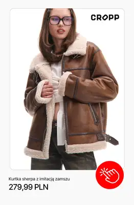 Cropp - gazetka promocyjna Kożuszki i futerka dla niej od piątku 10.10  - strona 4 Cropp - gazetka promocyjna Kożuszki i futerka dla niej od piątku 10.10  - strona 4