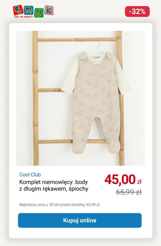 Smyk - gazetka promocyjna WYPRZEDAŻ - Komplety dziecięce do -33% od soboty 11.10 do piątku 17.10 - strona 9