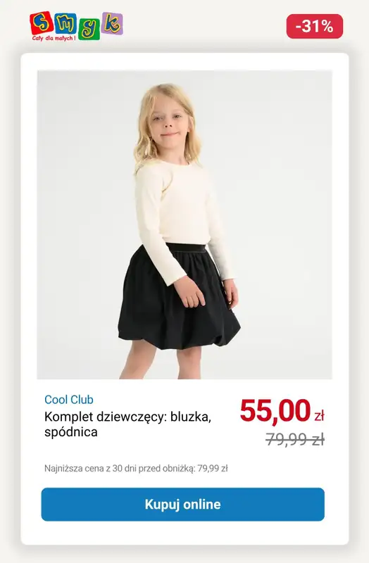 Smyk - gazetka promocyjna WYPRZEDAŻ - Komplety dziecięce do -33% od soboty 11.10 do piątku 17.10 - strona 13