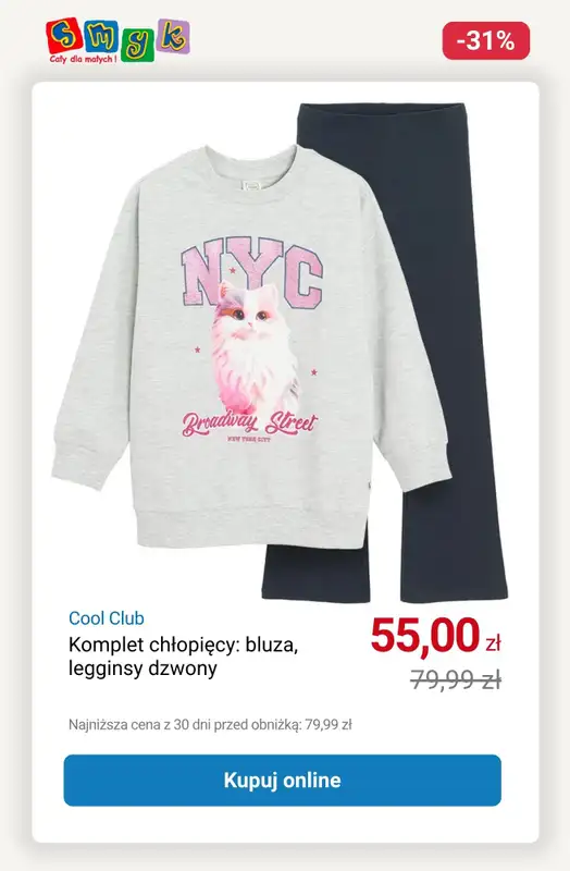 Smyk - gazetka promocyjna WYPRZEDAŻ - Komplety dziecięce do -33% od soboty 11.10 do piątku 17.10 - strona 6