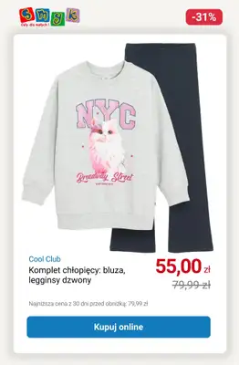 Smyk - gazetka promocyjna WYPRZEDAŻ - Komplety dziecięce do -33% od soboty 11.10 do piątku 17.10 - strona 6 Smyk - gazetka promocyjna WYPRZEDAŻ - Komplety dziecięce do -33% od soboty 11.10 do piątku 17.10 - strona 6