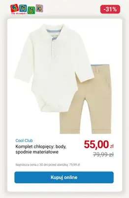 Smyk - gazetka promocyjna WYPRZEDAŻ - Komplety dziecięce do -33% od soboty 11.10 do piątku 17.10 - strona 3 Smyk - gazetka promocyjna WYPRZEDAŻ - Komplety dziecięce do -33% od soboty 11.10 do piątku 17.10 - strona 3