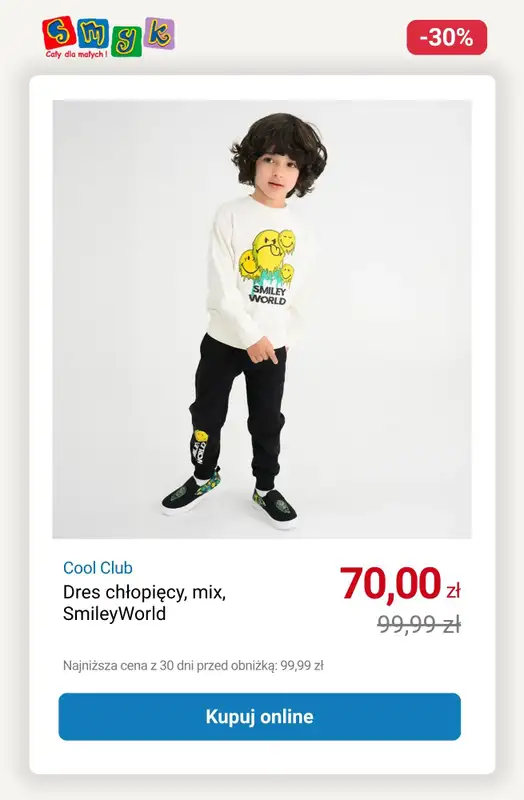 Smyk - gazetka promocyjna WYPRZEDAŻ - Komplety dziecięce do -33% od soboty 11.10 do piątku 17.10 - strona 16