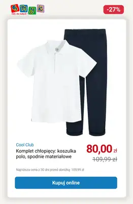 Smyk - gazetka promocyjna WYPRZEDAŻ - Komplety dziecięce do -33% od soboty 11.10 do piątku 17.10 - strona 12 Smyk - gazetka promocyjna WYPRZEDAŻ - Komplety dziecięce do -33% od soboty 11.10 do piątku 17.10 - strona 12