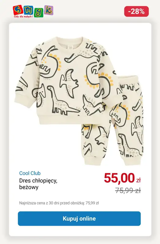 Smyk - gazetka promocyjna WYPRZEDAŻ - Komplety dziecięce do -33% od soboty 11.10 do piątku 17.10 - strona 7