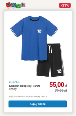 Smyk - gazetka promocyjna WYPRZEDAŻ - Komplety dziecięce do -33% od soboty 11.10 do piątku 17.10 - strona 15 Smyk - gazetka promocyjna WYPRZEDAŻ - Komplety dziecięce do -33% od soboty 11.10 do piątku 17.10 - strona 15