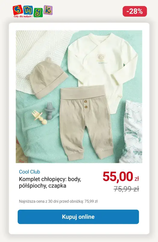 Smyk - gazetka promocyjna WYPRZEDAŻ - Komplety dziecięce do -33% od soboty 11.10 do piątku 17.10 - strona 11