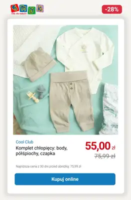 Smyk - gazetka promocyjna WYPRZEDAŻ - Komplety dziecięce do -33% od soboty 11.10 do piątku 17.10 - strona 11 Smyk - gazetka promocyjna WYPRZEDAŻ - Komplety dziecięce do -33% od soboty 11.10 do piątku 17.10 - strona 11