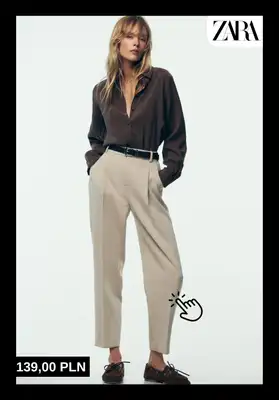Zara - gazetka promocyjna Spodnie damskie od piątku 10.10  - strona 3