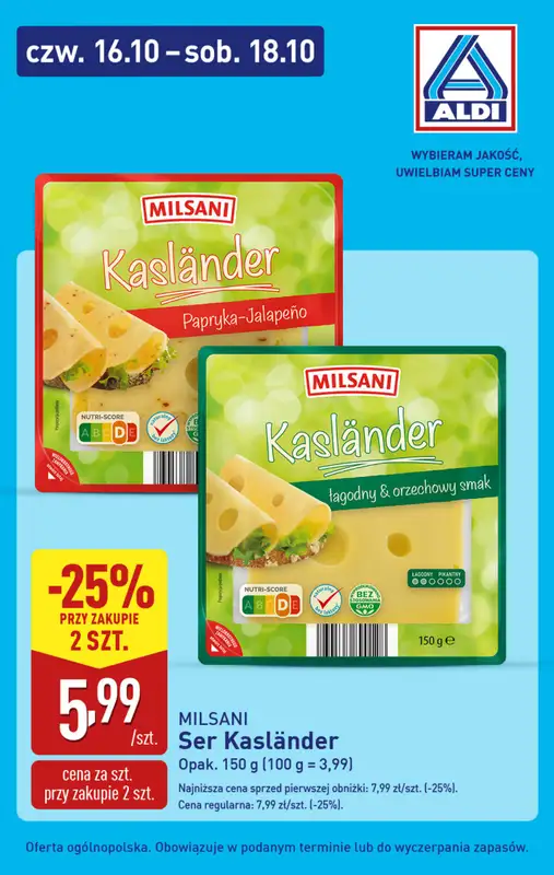 Aldi - gazetka promocyjna Super ceny Aldi! od czwartku 16.10 do soboty 18.10 - strona 7