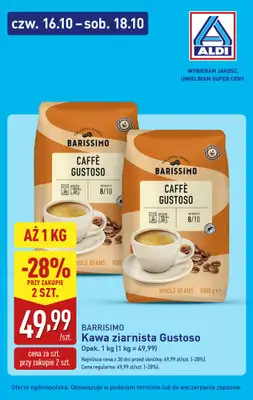 Aldi - gazetka promocyjna Super ceny Aldi! od czwartku 16.10 do soboty 18.10