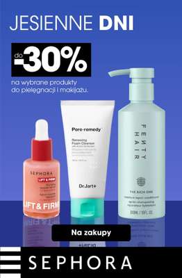 Sephora - gazetka promocyjna Do -30% na produkty do pielęgnacji i makijażu od piątku 10.10 do wtorku 21.10
