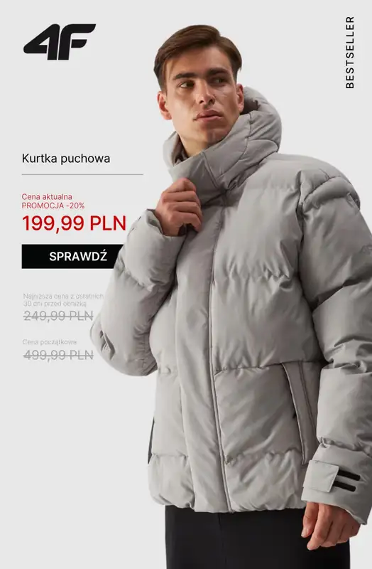 4F - gazetka promocyjna Wyprzedaż: bestsellery męskie od soboty 11.10  - strona 4