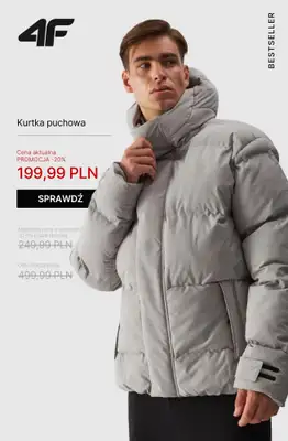 4F - gazetka promocyjna Wyprzedaż: bestsellery męskie od soboty 11.10  - strona 4 4F - gazetka promocyjna Wyprzedaż: bestsellery męskie od soboty 11.10  - strona 4