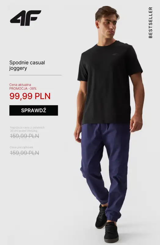 4F - gazetka promocyjna Wyprzedaż: bestsellery męskie   - strona 3
