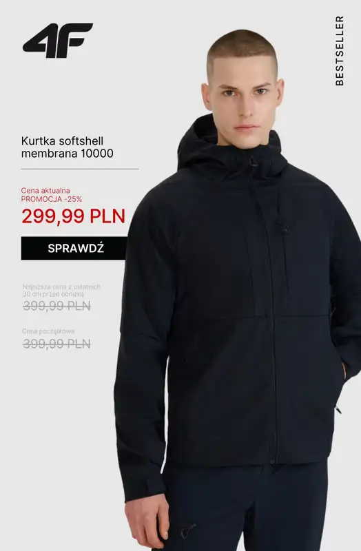 4F - gazetka promocyjna Wyprzedaż: bestsellery męskie od soboty 11.10  - strona 8