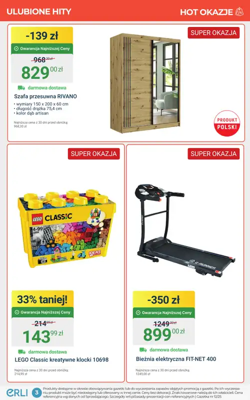 Erli - gazetka promocyjna SUPER OKAZJE na ulubione produkty! od poniedziałku 13.10 do niedzieli 26.10 - strona 3