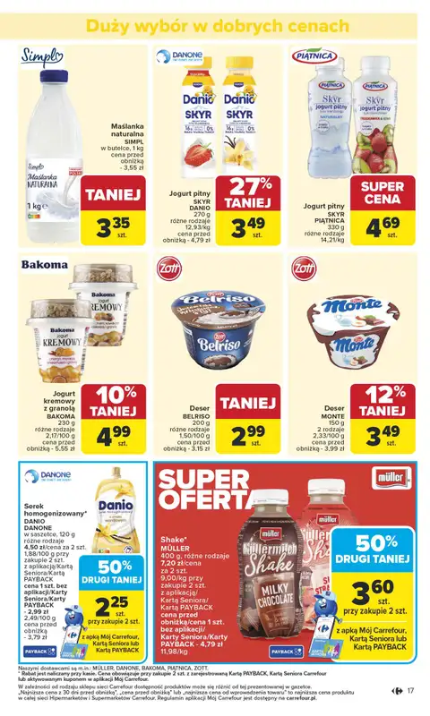 Carrefour - gazetka promocyjna Gazetka Carrefour od poniedziałku od poniedziałku 13.10 do soboty 18.10 - strona 17
