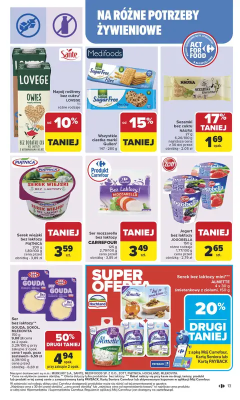 Carrefour - gazetka promocyjna Gazetka Carrefour od poniedziałku od poniedziałku 13.10 do soboty 18.10 - strona 13