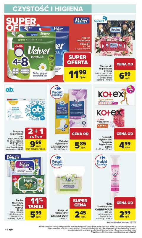 Carrefour - gazetka promocyjna Gazetka Carrefour od poniedziałku od poniedziałku 13.10 do soboty 18.10 - strona 44