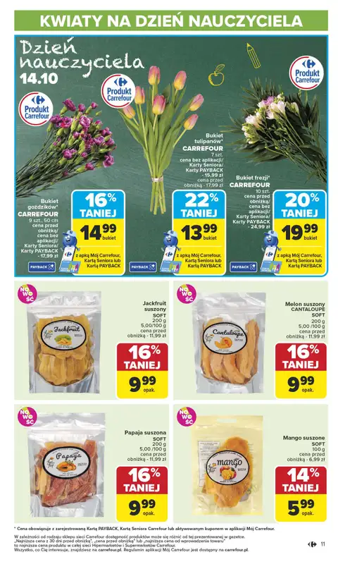 Carrefour - gazetka promocyjna Gazetka Carrefour od poniedziałku od poniedziałku 13.10 do soboty 18.10 - strona 11