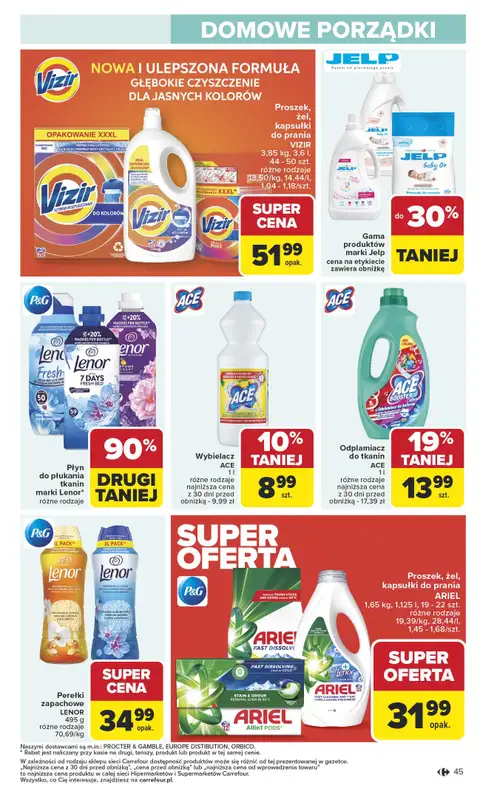 Carrefour - gazetka promocyjna Gazetka Carrefour od poniedziałku od poniedziałku 13.10 do soboty 18.10 - strona 45