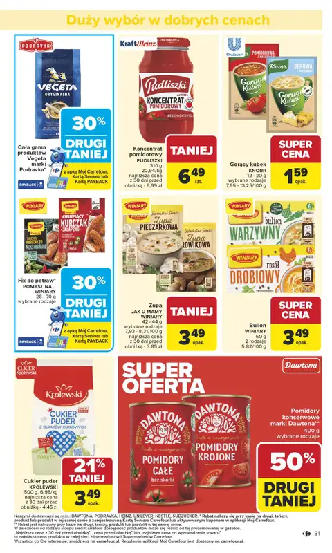 Carrefour - gazetka promocyjna Gazetka Carrefour od poniedziałku od poniedziałku 13.10 do soboty 18.10 - strona 31