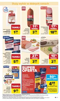 Carrefour - gazetka promocyjna Gazetka Carrefour od poniedziałku od poniedziałku 13.10 do soboty 18.10 - strona 21