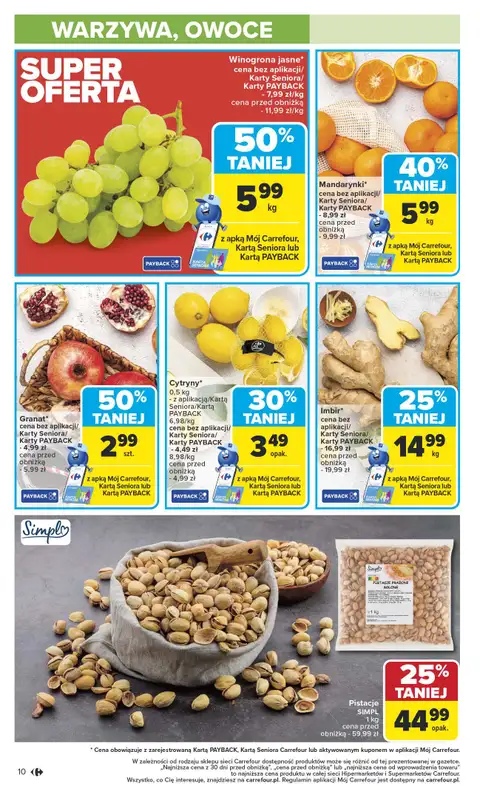 Carrefour - gazetka promocyjna Gazetka Carrefour od poniedziałku od poniedziałku 13.10 do soboty 18.10 - strona 10