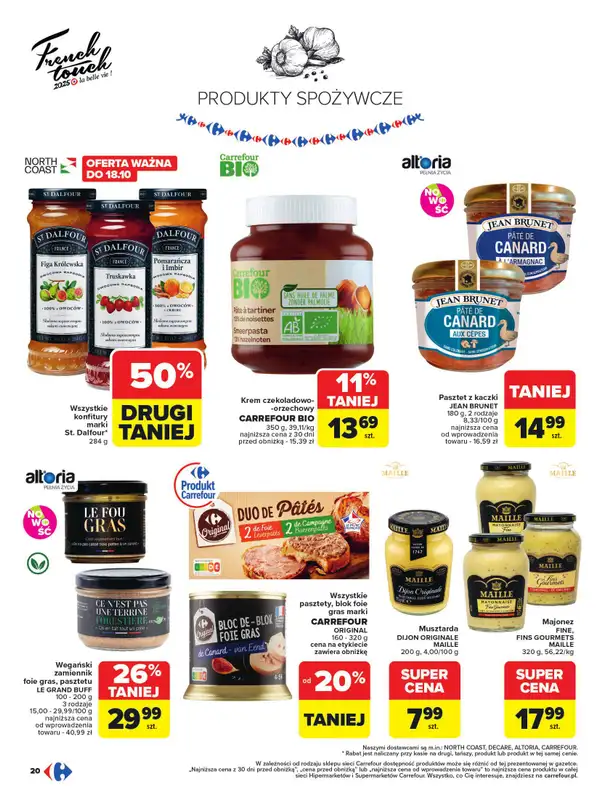 Carrefour - gazetka promocyjna Gazetka French Touch od poniedziałku 13.10 do soboty 25.10 - strona 20