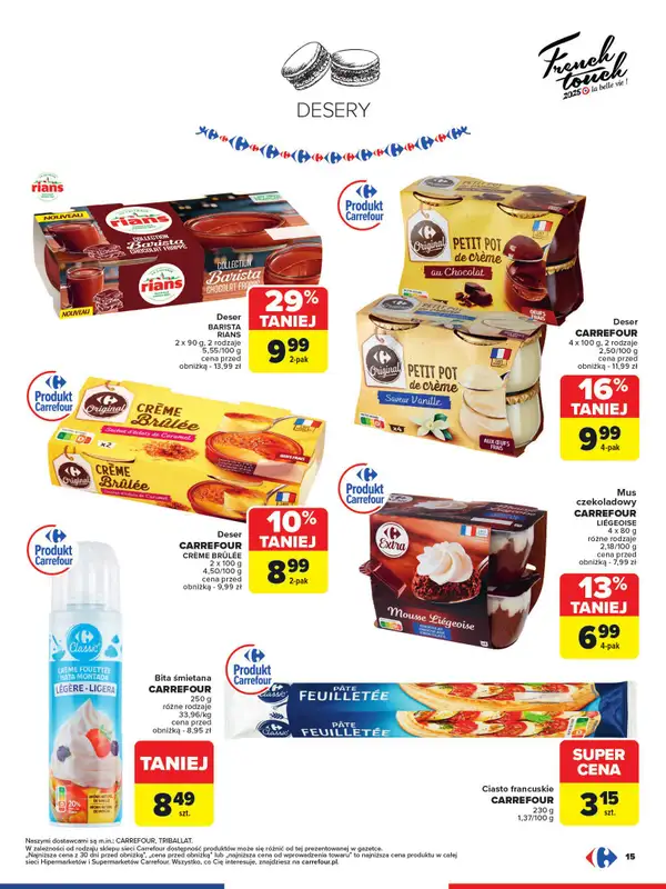 Carrefour - gazetka promocyjna Gazetka French Touch od poniedziałku 13.10 do soboty 25.10 - strona 15