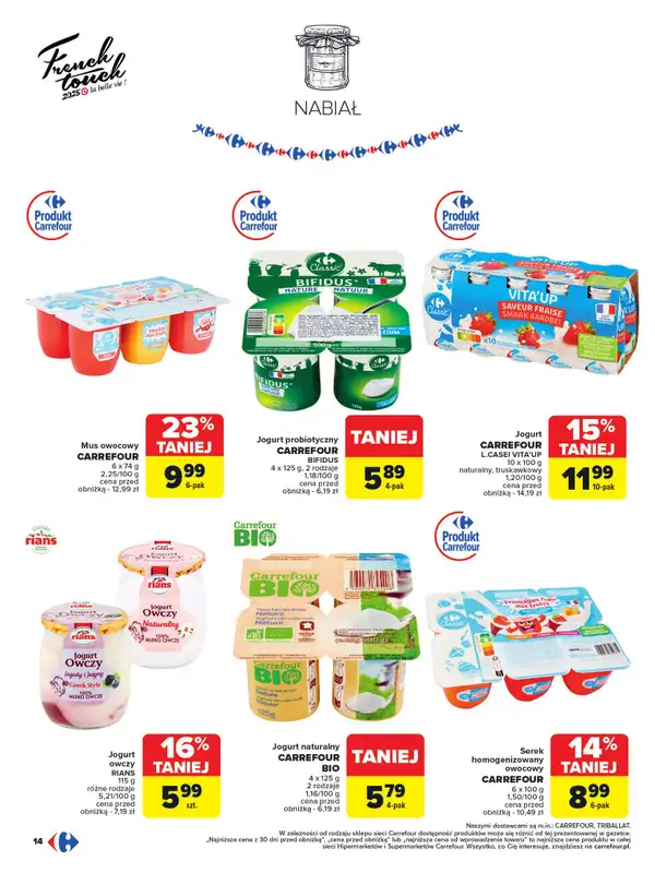 Carrefour - gazetka promocyjna Gazetka French Touch od poniedziałku 13.10 do soboty 25.10 - strona 14