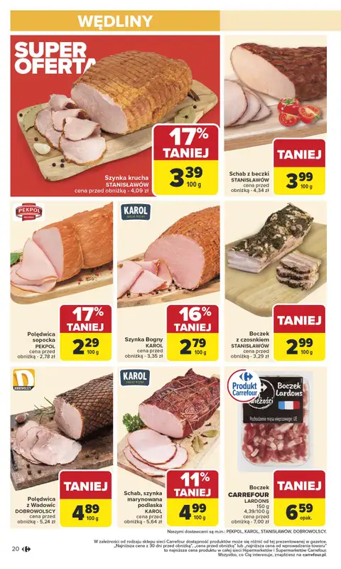 Carrefour Market - gazetka promocyjna Gazetka Carrefour Market od poniedziałku od poniedziałku 13.10 do soboty 18.10 - strona 20