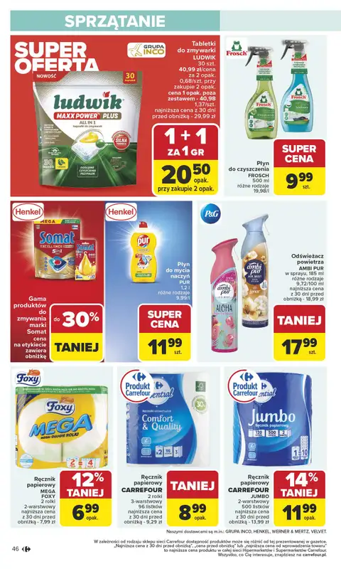 Carrefour Market - gazetka promocyjna Gazetka Carrefour Market od poniedziałku od poniedziałku 13.10 do soboty 18.10 - strona 46