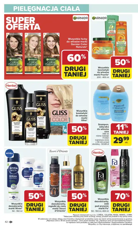 Carrefour Market - gazetka promocyjna Gazetka Carrefour Market od poniedziałku od poniedziałku 13.10 do soboty 18.10 - strona 42