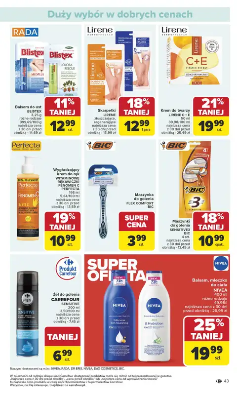 Carrefour Market - gazetka promocyjna Gazetka Carrefour Market od poniedziałku od poniedziałku 13.10 do soboty 18.10 - strona 43