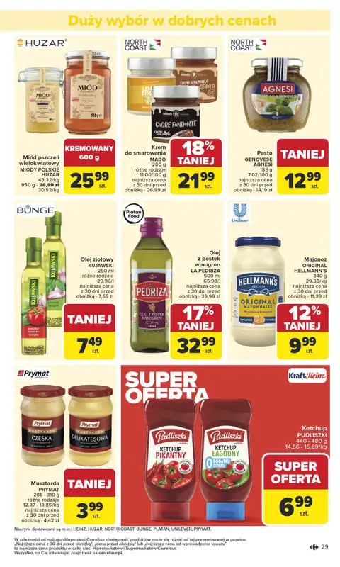 Carrefour Market - gazetka promocyjna Gazetka Carrefour Market od poniedziałku od poniedziałku 13.10 do soboty 18.10 - strona 29