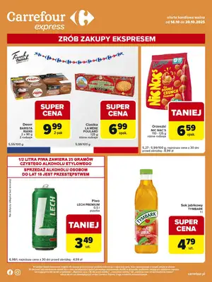 Carrefour Express - gazetka promocyjna Gazetka Express od wtorku 14.10 do poniedziałku 20.10 - strona 2 Carrefour Express - gazetka promocyjna Gazetka Express od wtorku 14.10 do poniedziałku 20.10 - strona 2