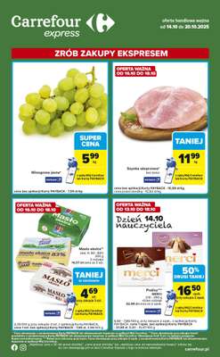 Carrefour Express - gazetka promocyjna Gazetka Express od wtorku 14.10 do poniedziałku 20.10