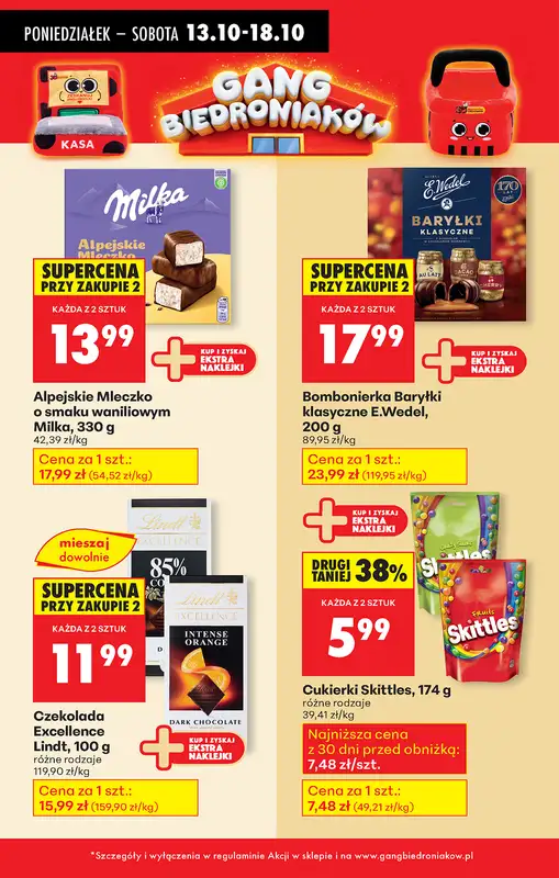 Biedronka - gazetka promocyjna Od poniedziałku od poniedziałku 13.10 do niedzieli 19.10 - strona 46