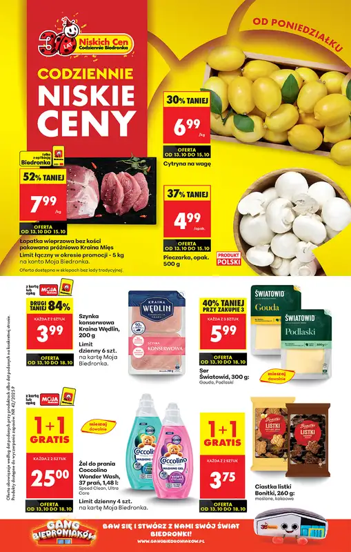 Biedronka - gazetka promocyjna Od poniedziałku  
