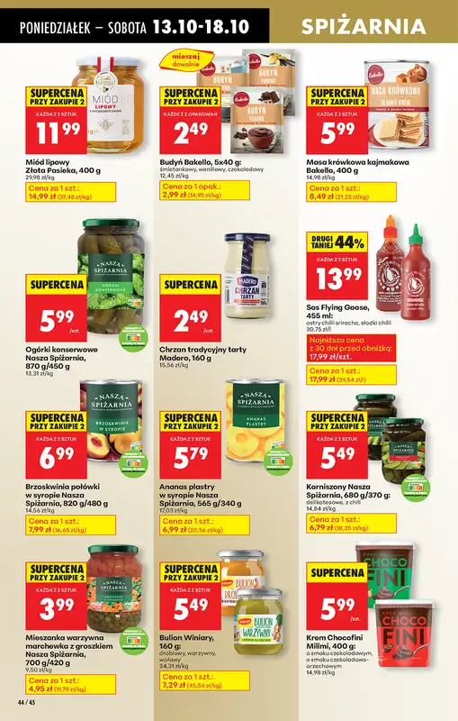Biedronka - gazetka promocyjna Od poniedziałku, Z ladą tradycyjną od poniedziałku 13.10 do niedzieli 19.10 - strona 54