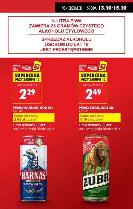 Biedronka - gazetka promocyjna Od poniedziałku, Z ladą tradycyjną   - strona 3