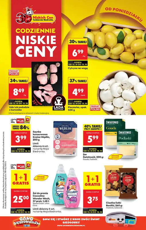 Biedronka - gazetka promocyjna Od poniedziałku, Z ladą tradycyjną  